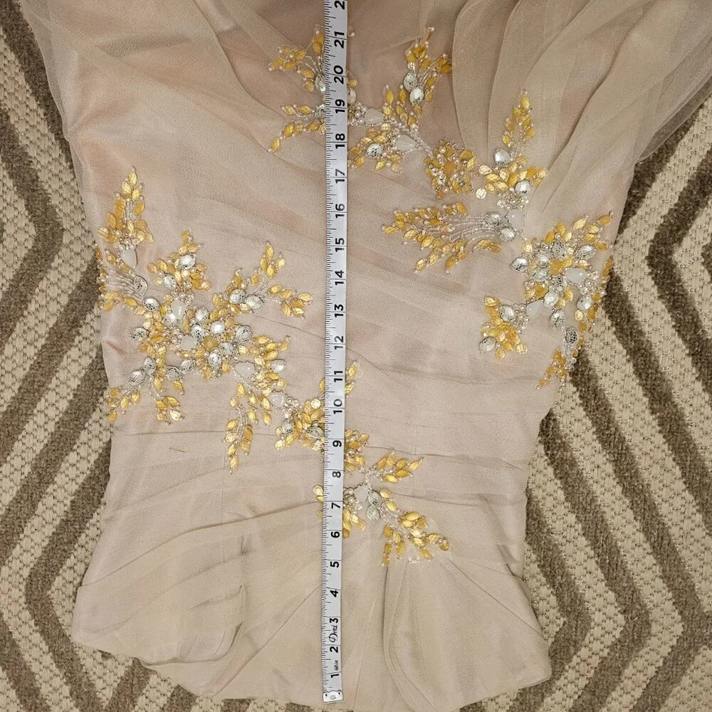 The Anjolique Wedding dress Champagne in 8 NWT - Picture 10 of 10